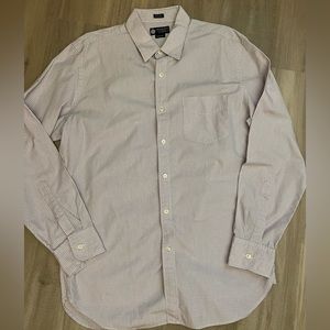 J. Crew mens tattersall button down dress shirt size L large 16-16.5